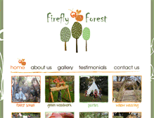 Tablet Screenshot of fireflyforest.co.uk